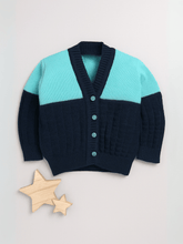 Little Angels Twilight Twist Knitwear Cardigan Twilight Twist Knitwear 0-3 M / Navy & Green